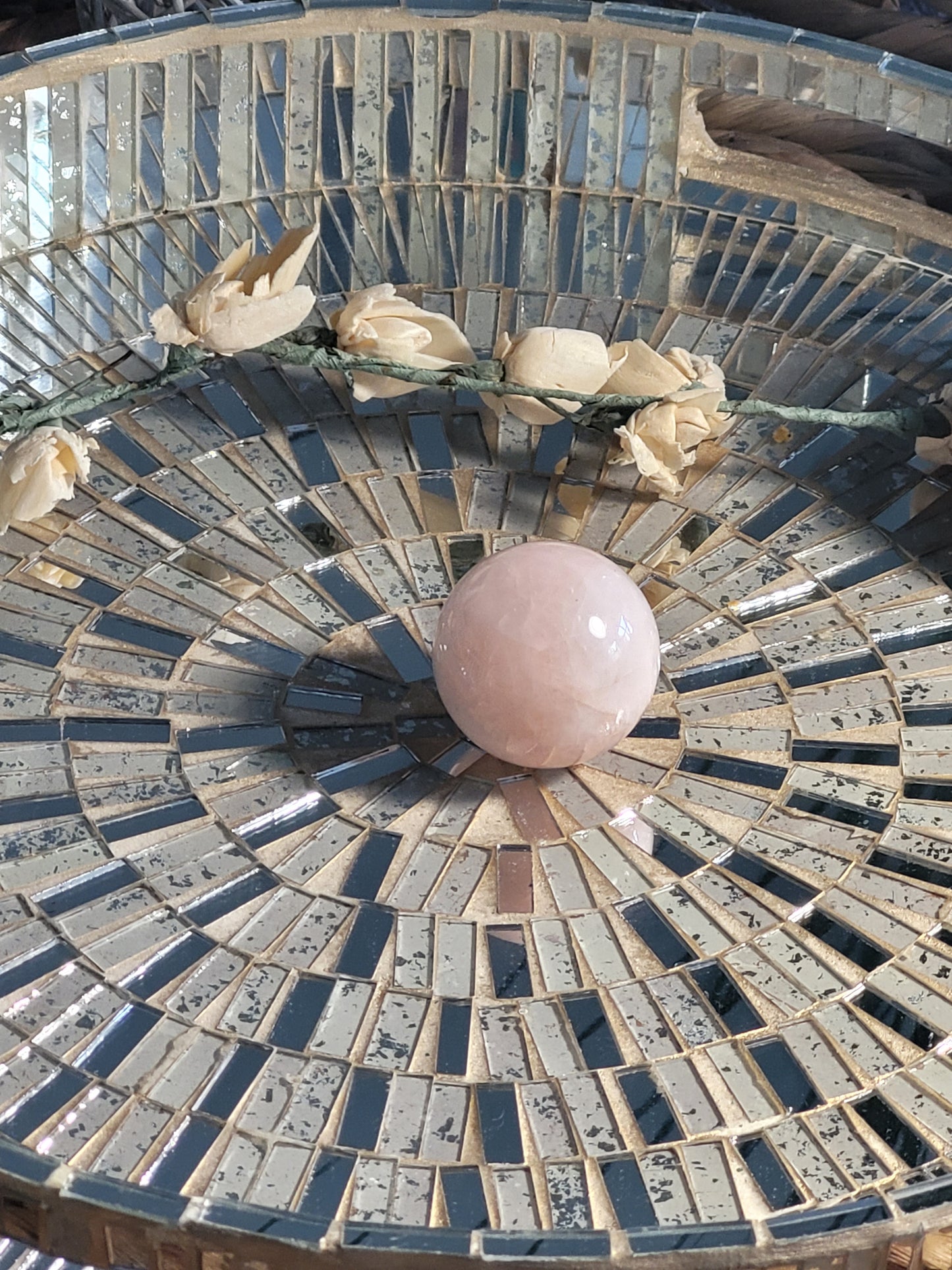 Rose Quartz Spheres 40mm