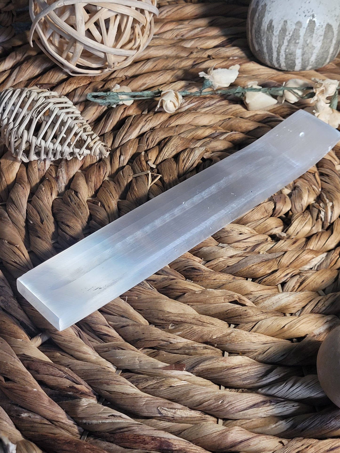 Selenite Incense Holder